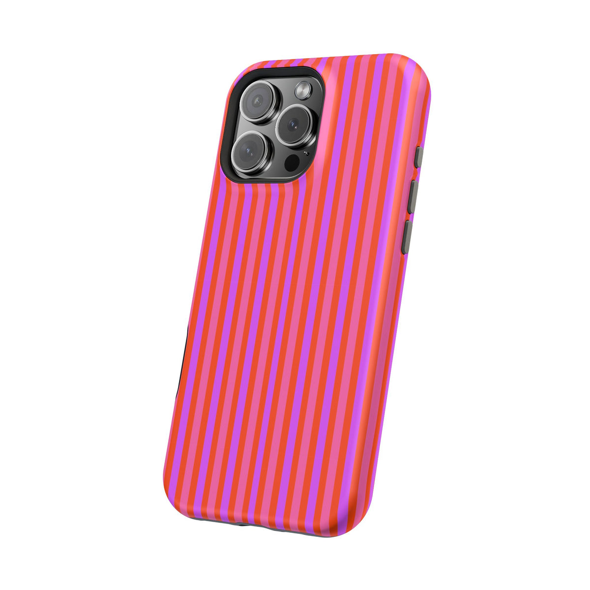 pink and red stripes MagSafe Phone Case