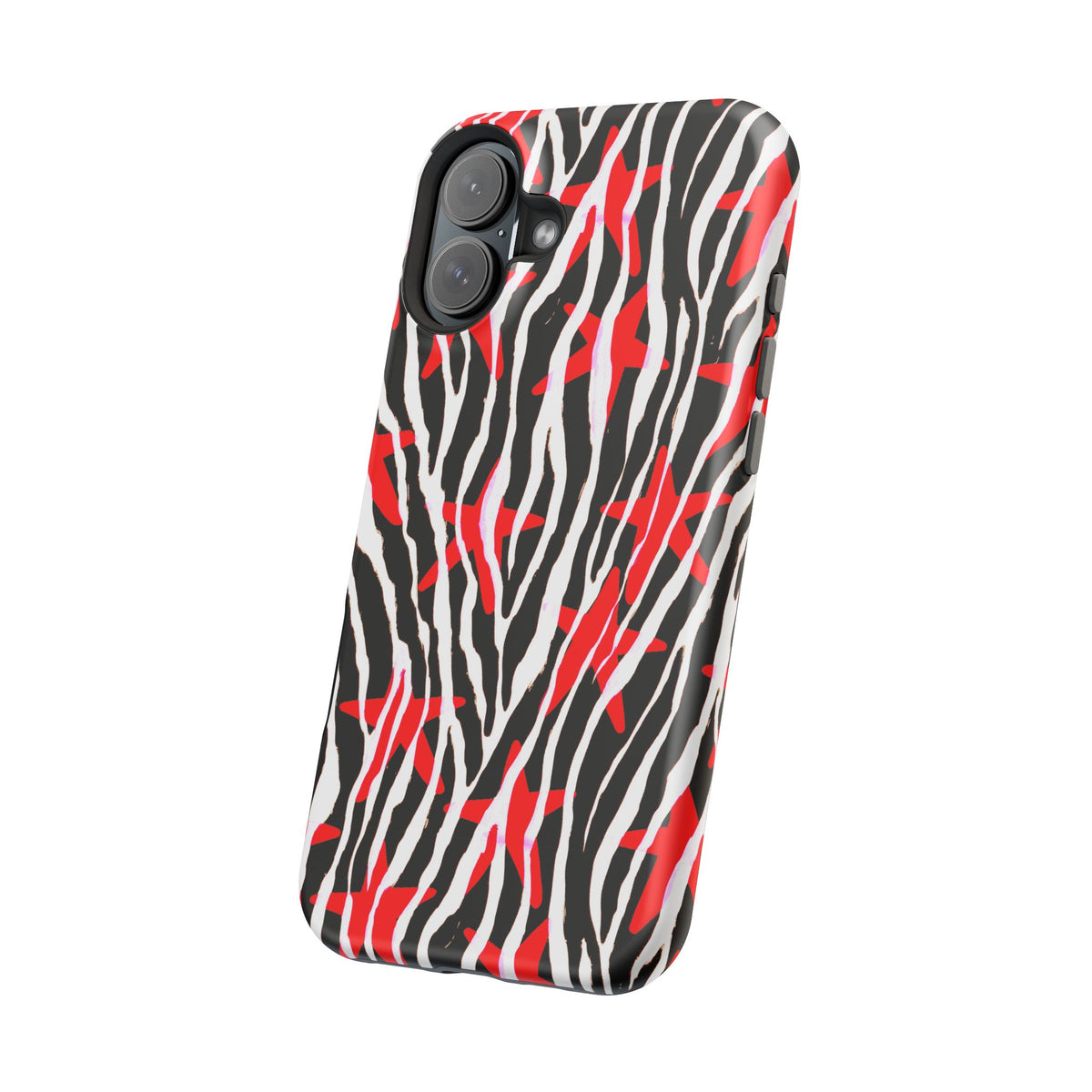 Red & Black Zebra MagSafe Phone case