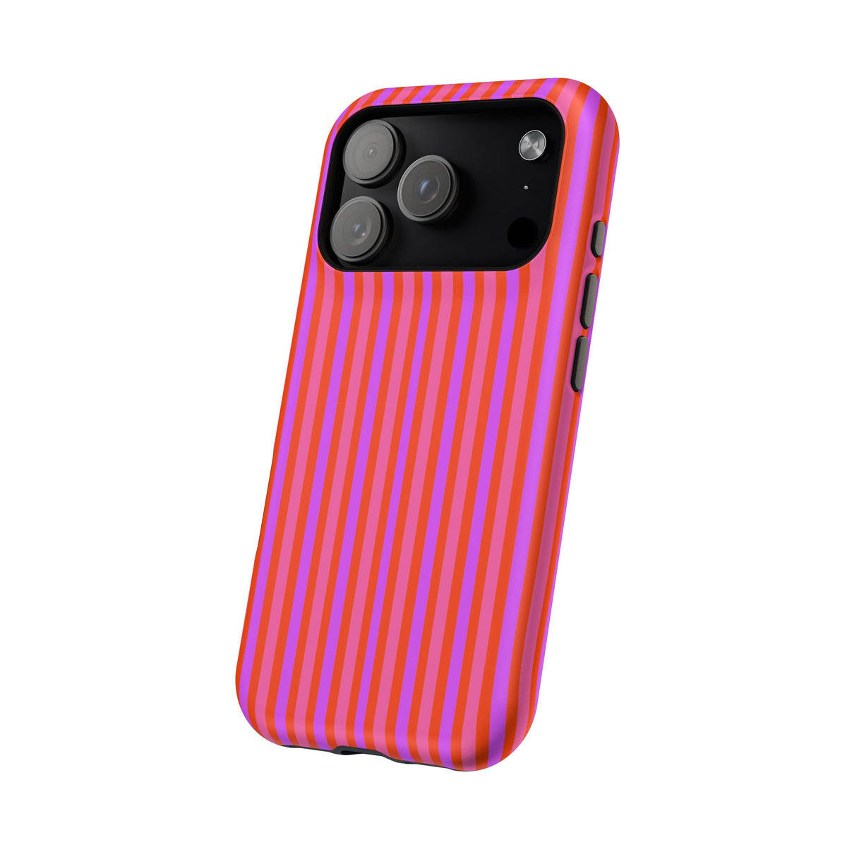 pink and red stripes MagSafe Phone Case