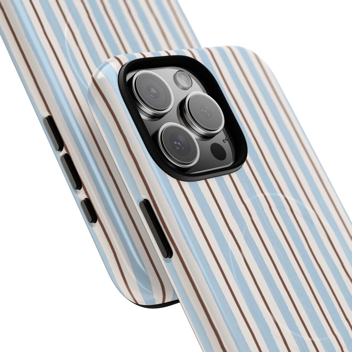 Striped Blue Tan Phone Case