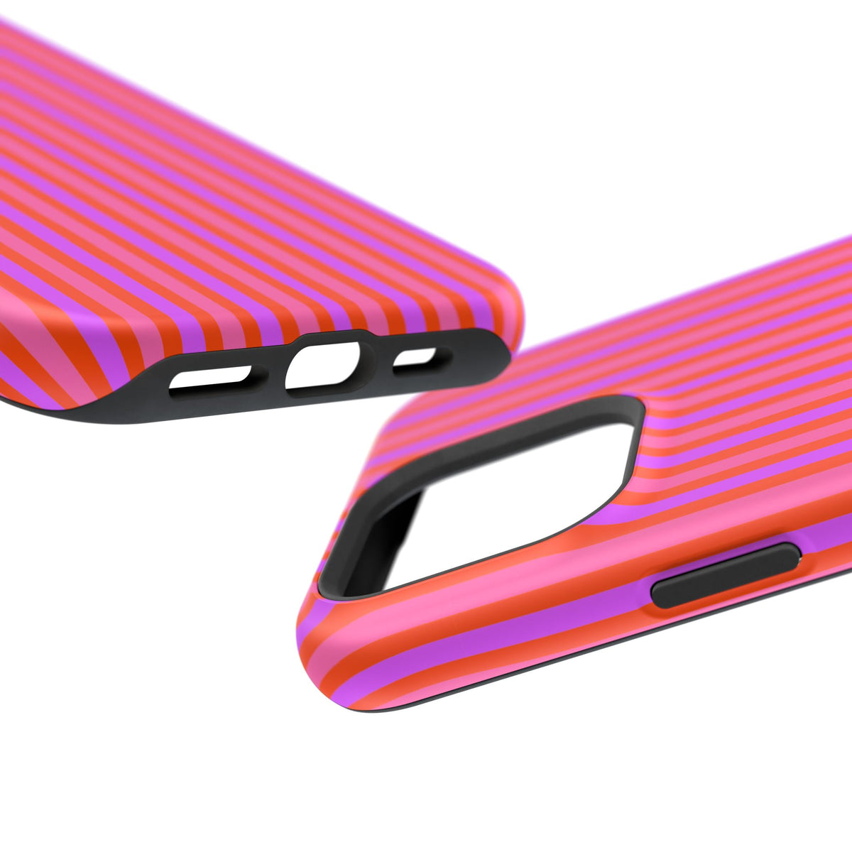 pink and red stripes MagSafe Phone Case