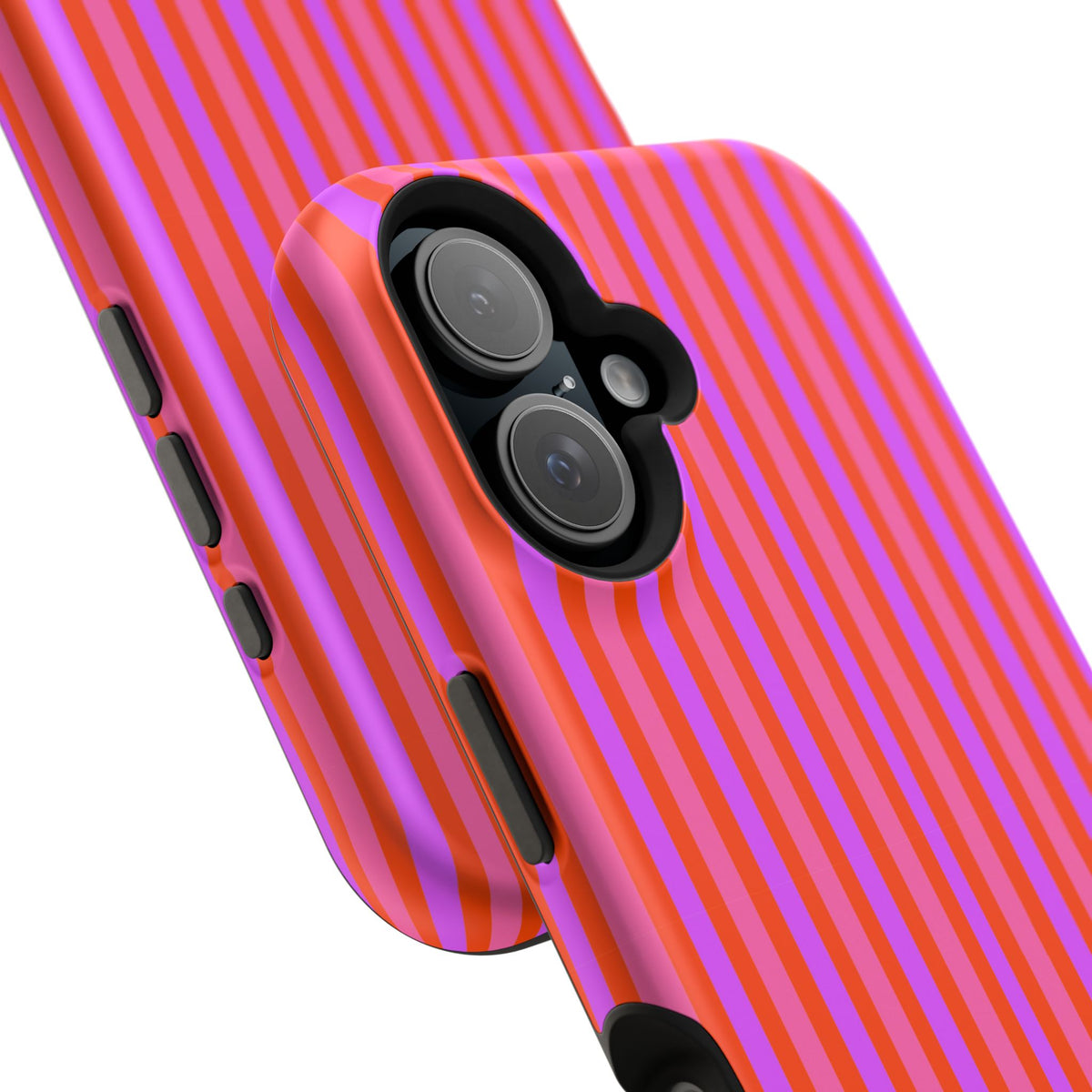 pink and red stripes MagSafe Phone Case