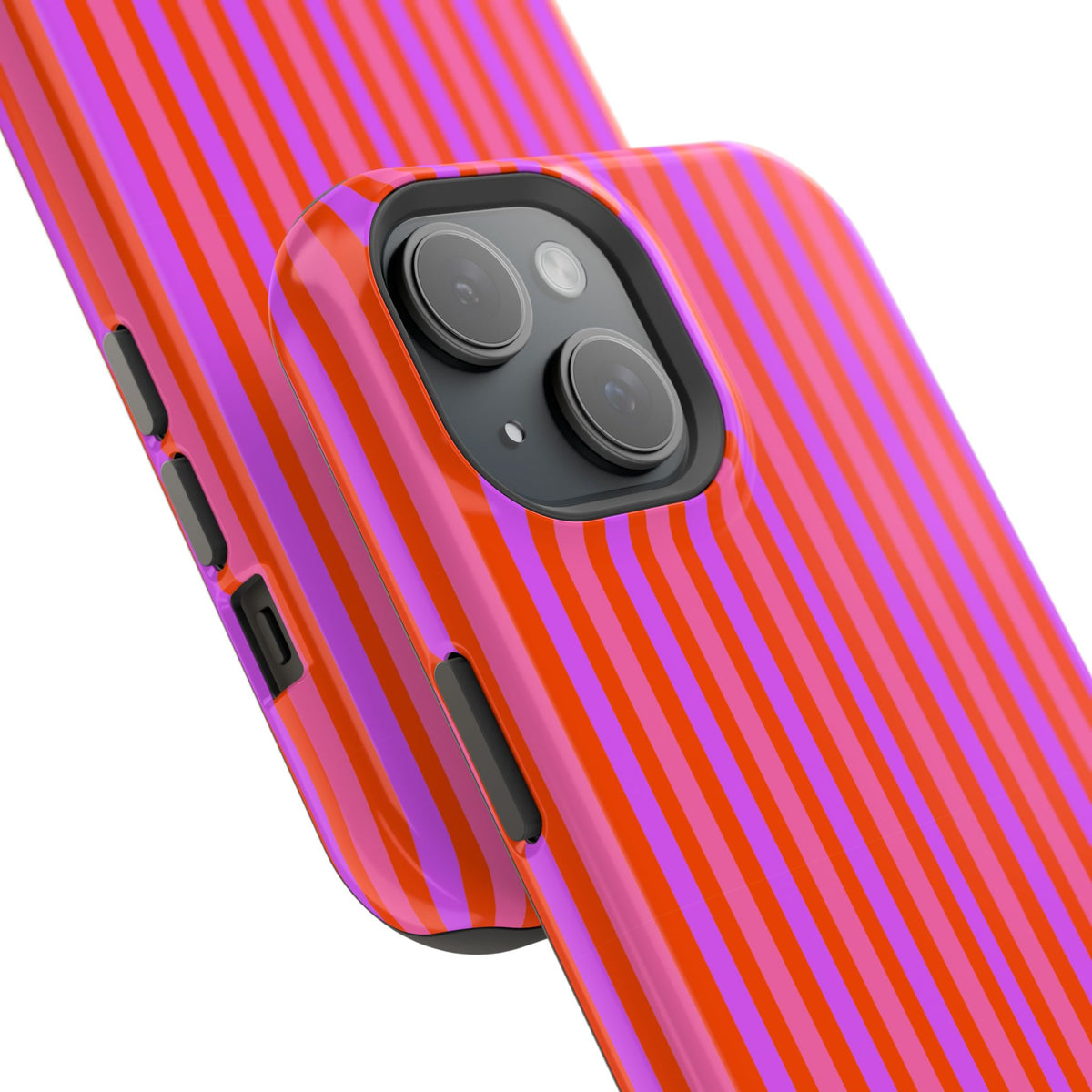 pink and red stripes MagSafe Phone Case