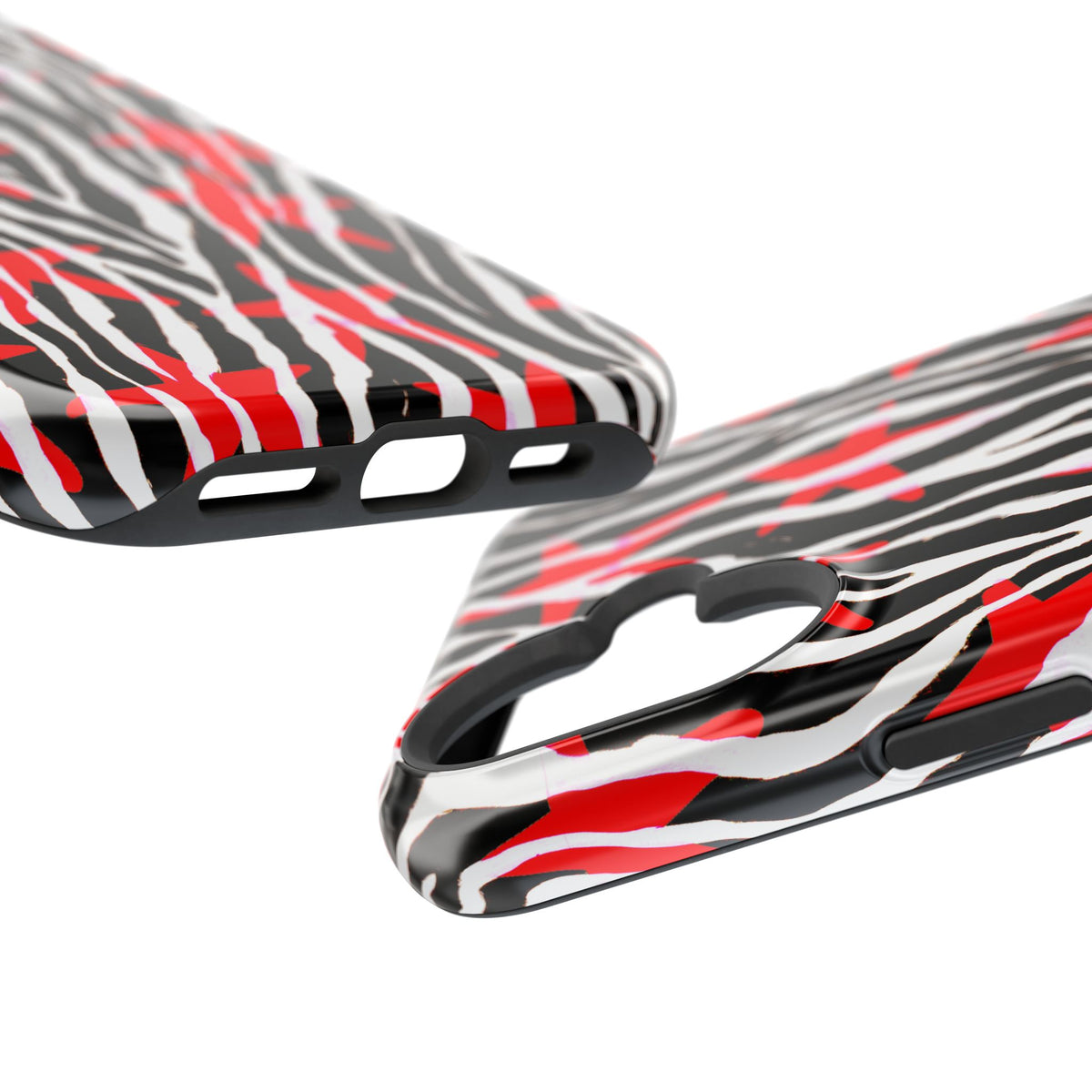 Red & Black Zebra MagSafe Phone case