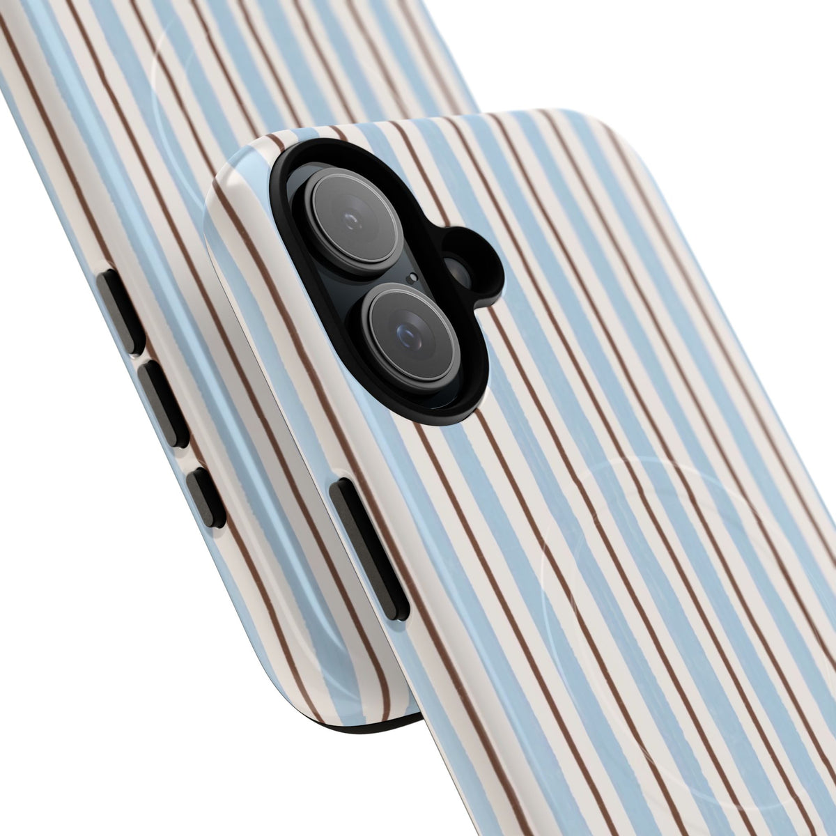 Striped Blue Tan Phone Case