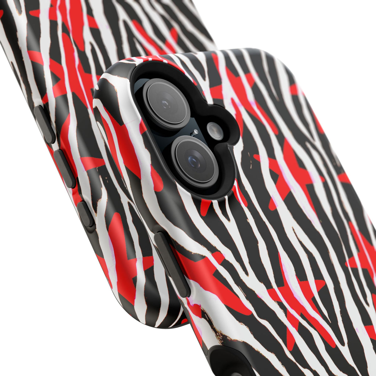 Red & Black Zebra MagSafe Phone case