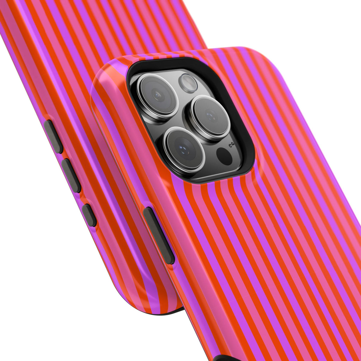 pink and red stripes MagSafe Phone Case