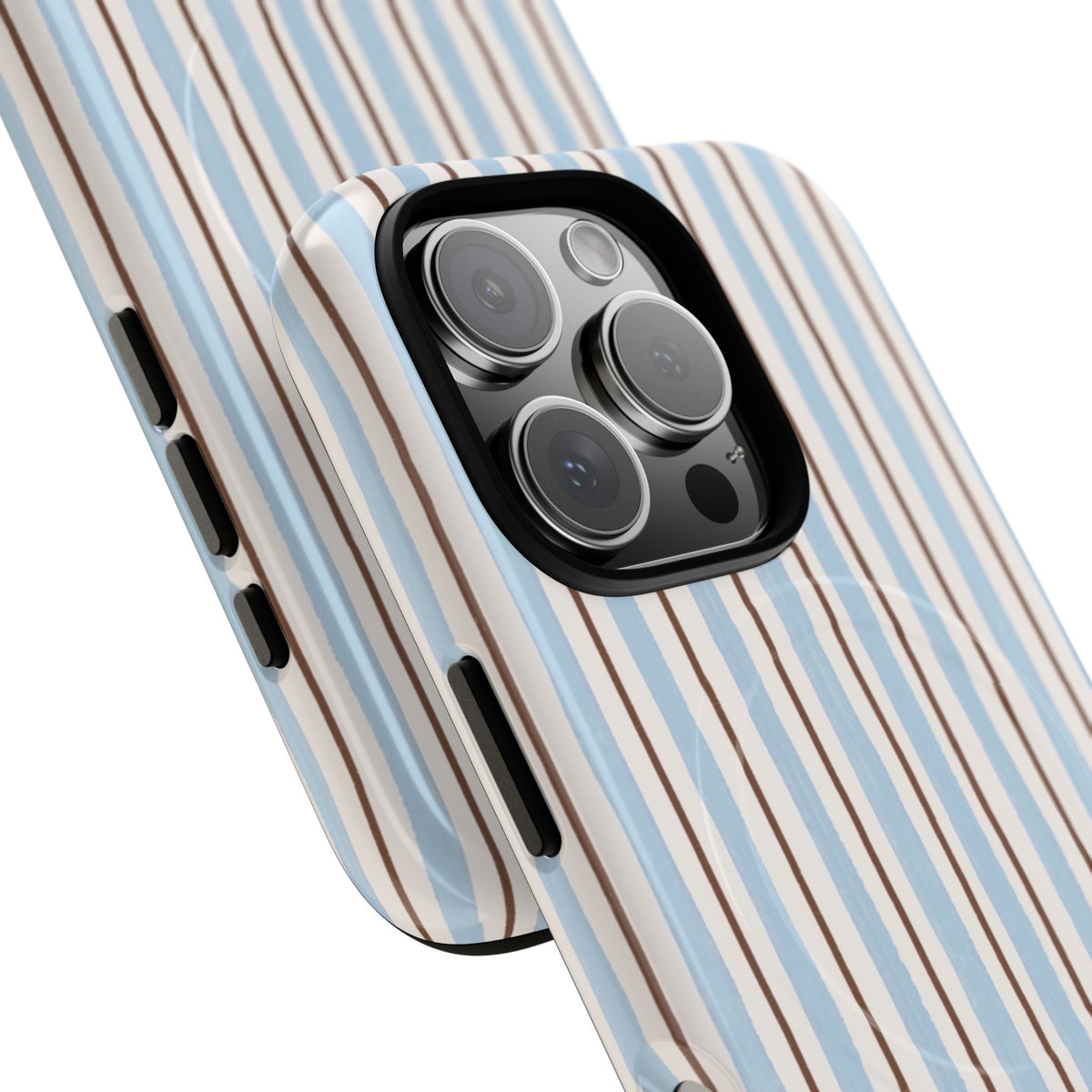 Striped Blue Tan Phone Case