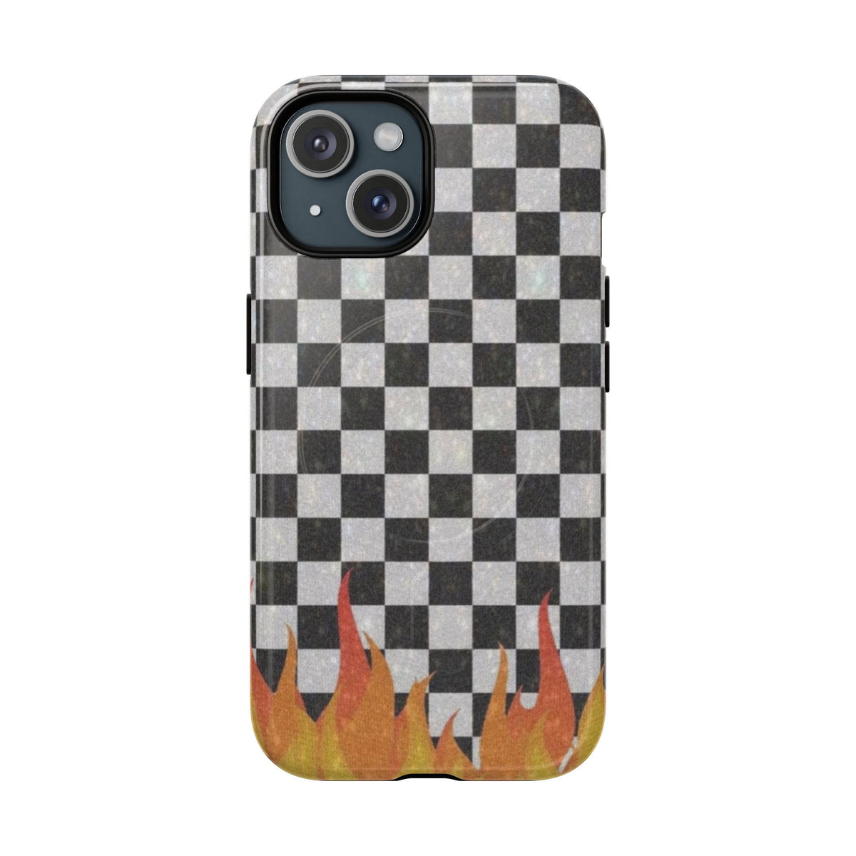 Checkered Flame Phone Case