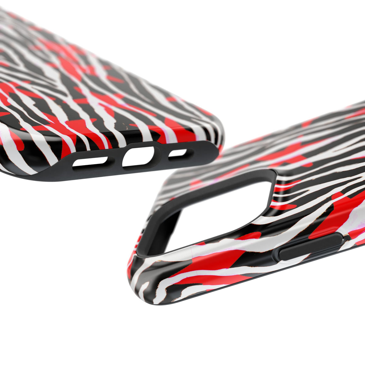 Red & Black Zebra MagSafe Phone case