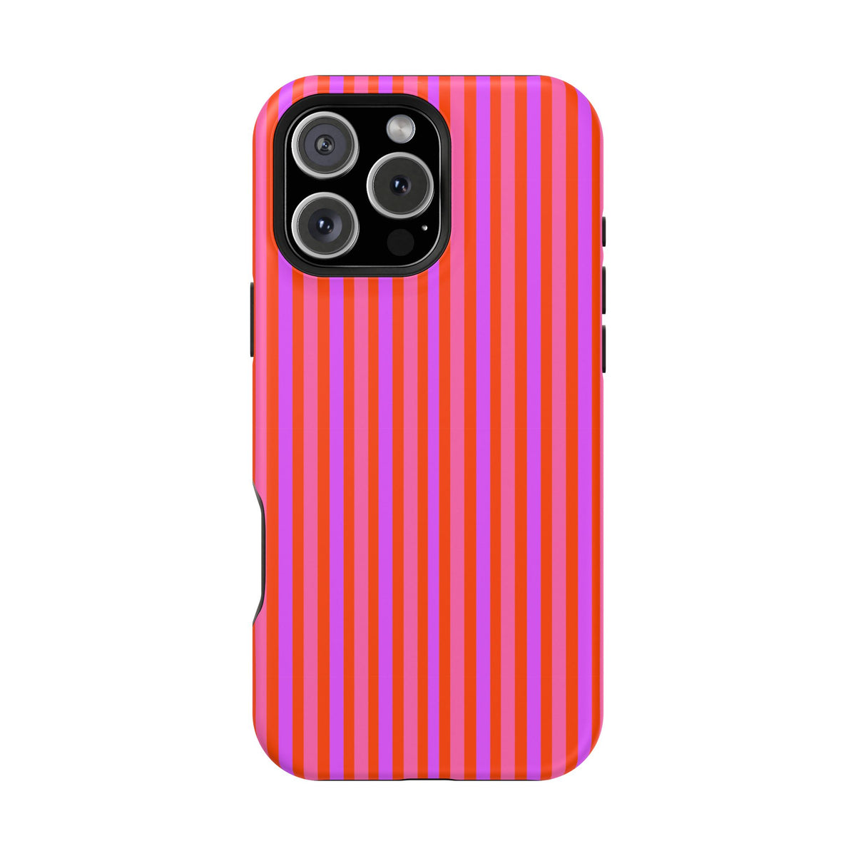 pink and red stripes MagSafe Phone Case