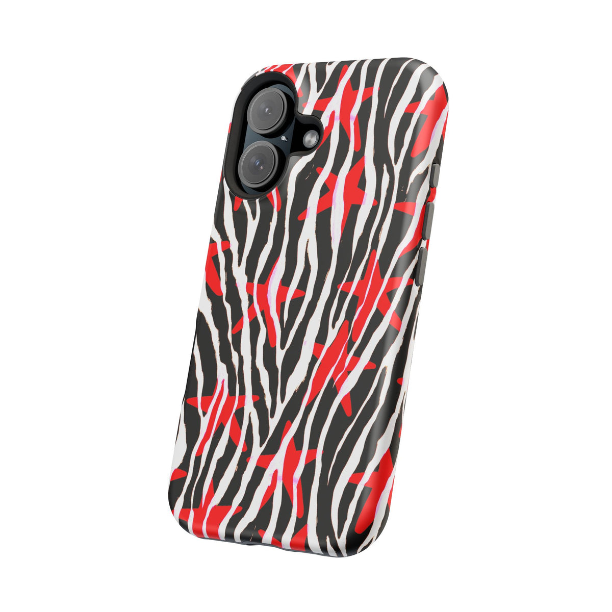 Red & Black Zebra MagSafe Phone case
