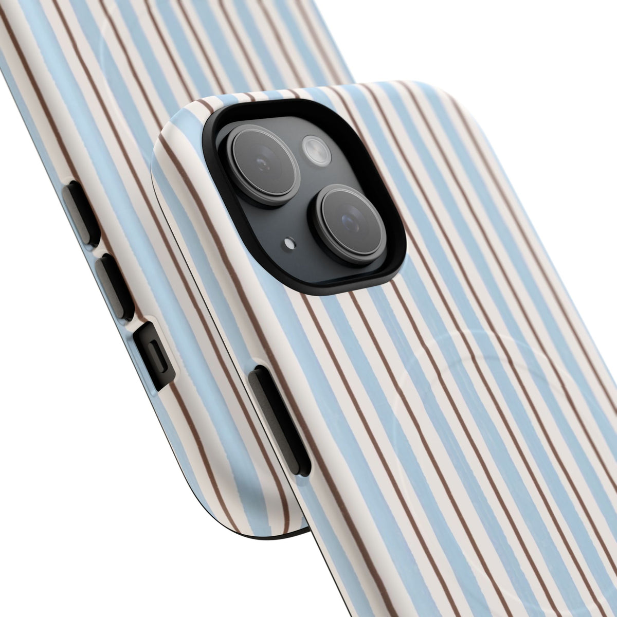 Striped Blue Tan Phone Case