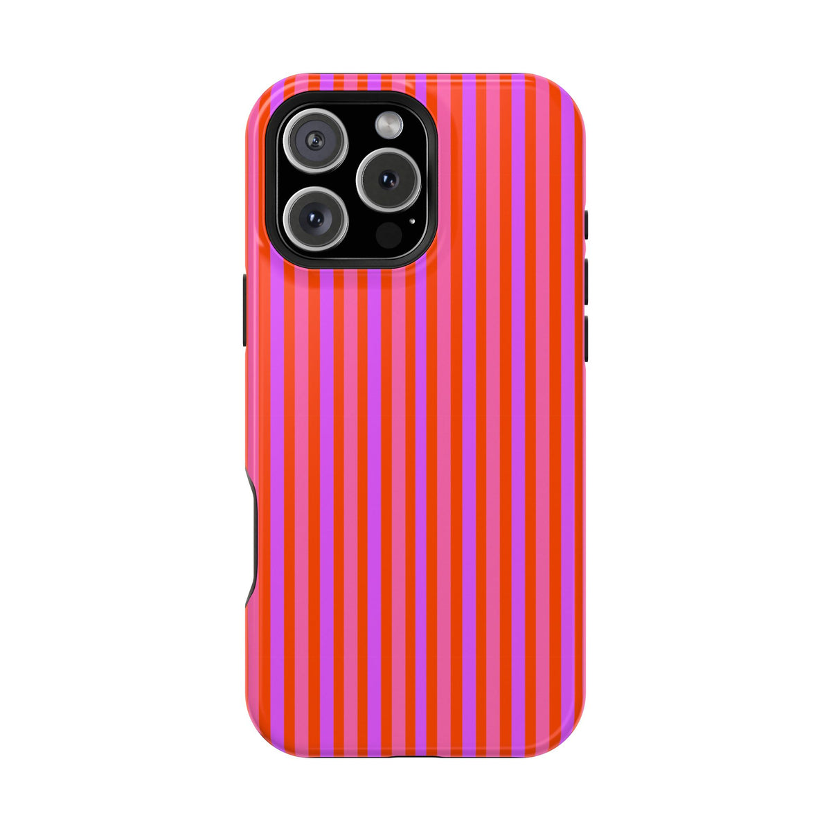 pink and red stripes MagSafe Phone Case