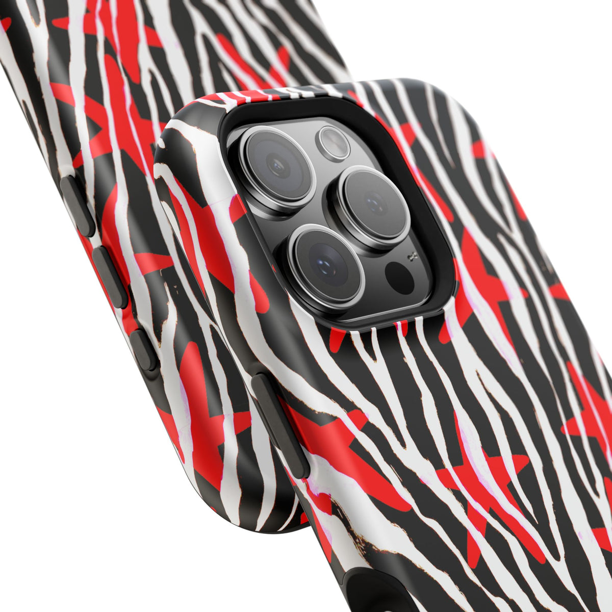 Red & Black Zebra MagSafe Phone case