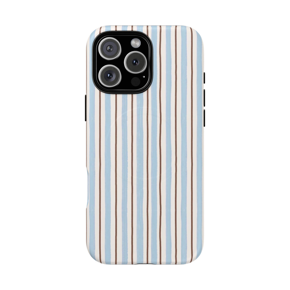 Striped Blue Tan Phone Case