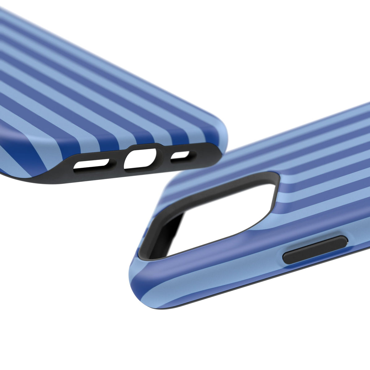 Striped Blue Magnetic Phone Case