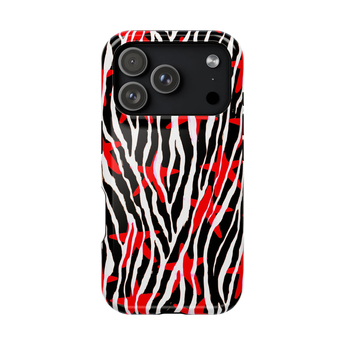 Red & Black Zebra MagSafe Phone case