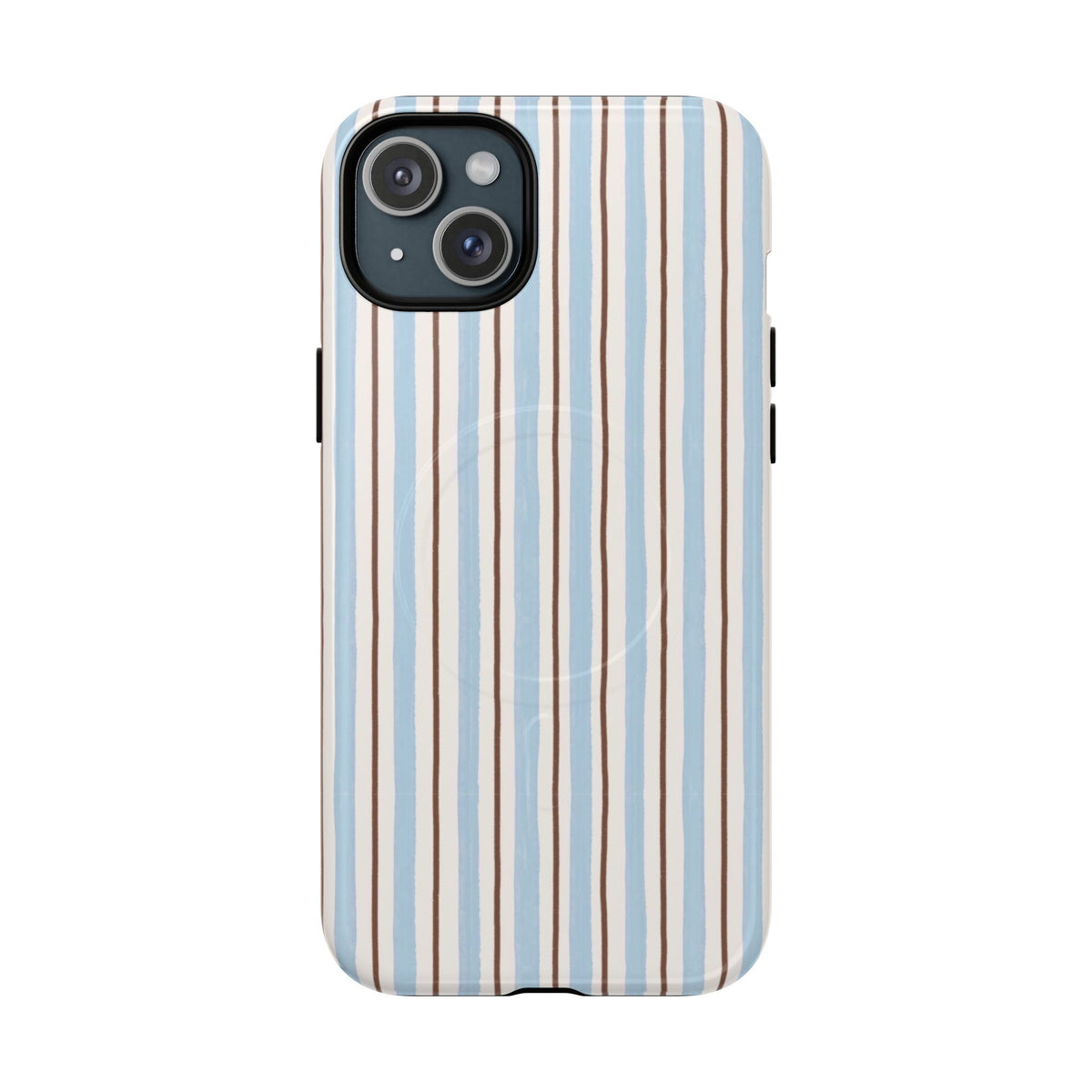Striped Blue Tan Phone Case
