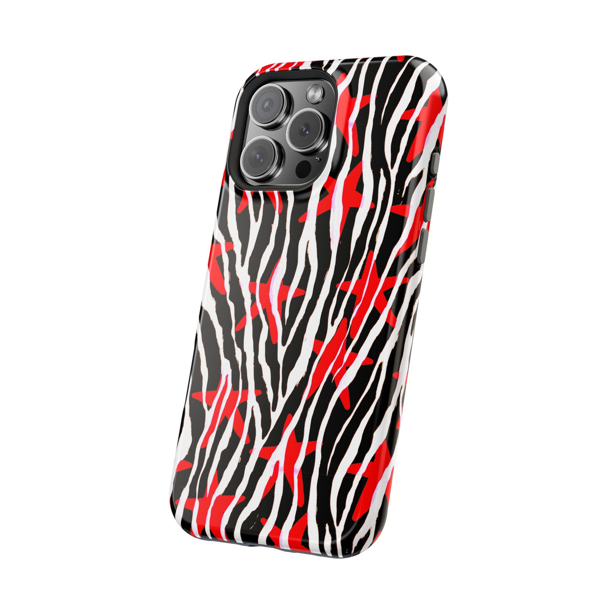 Red & Black Zebra MagSafe Phone case