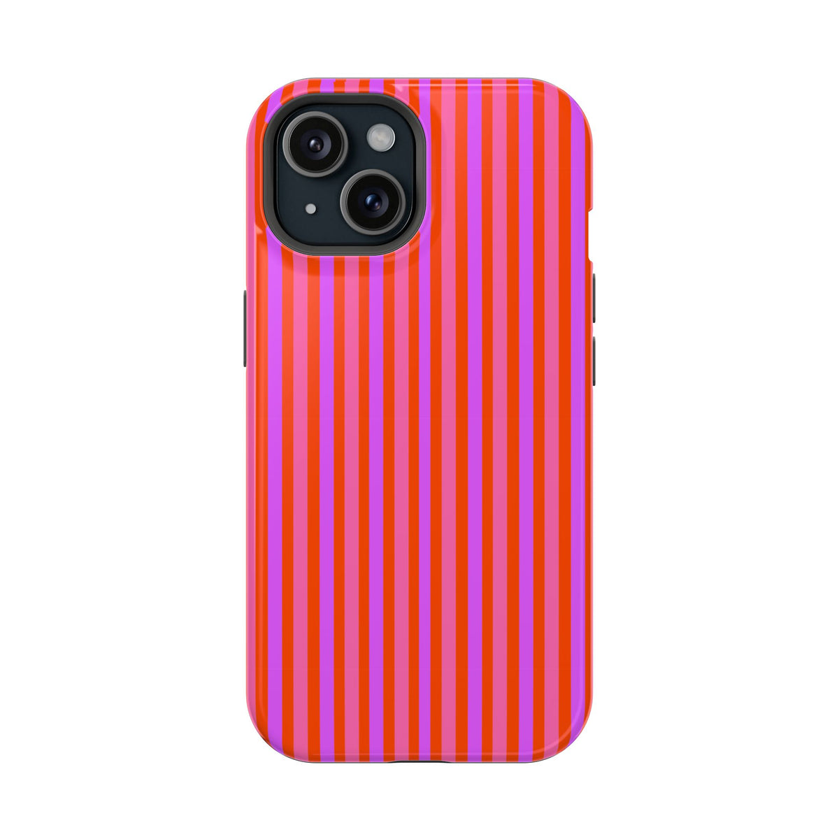 pink and red stripes MagSafe Phone Case