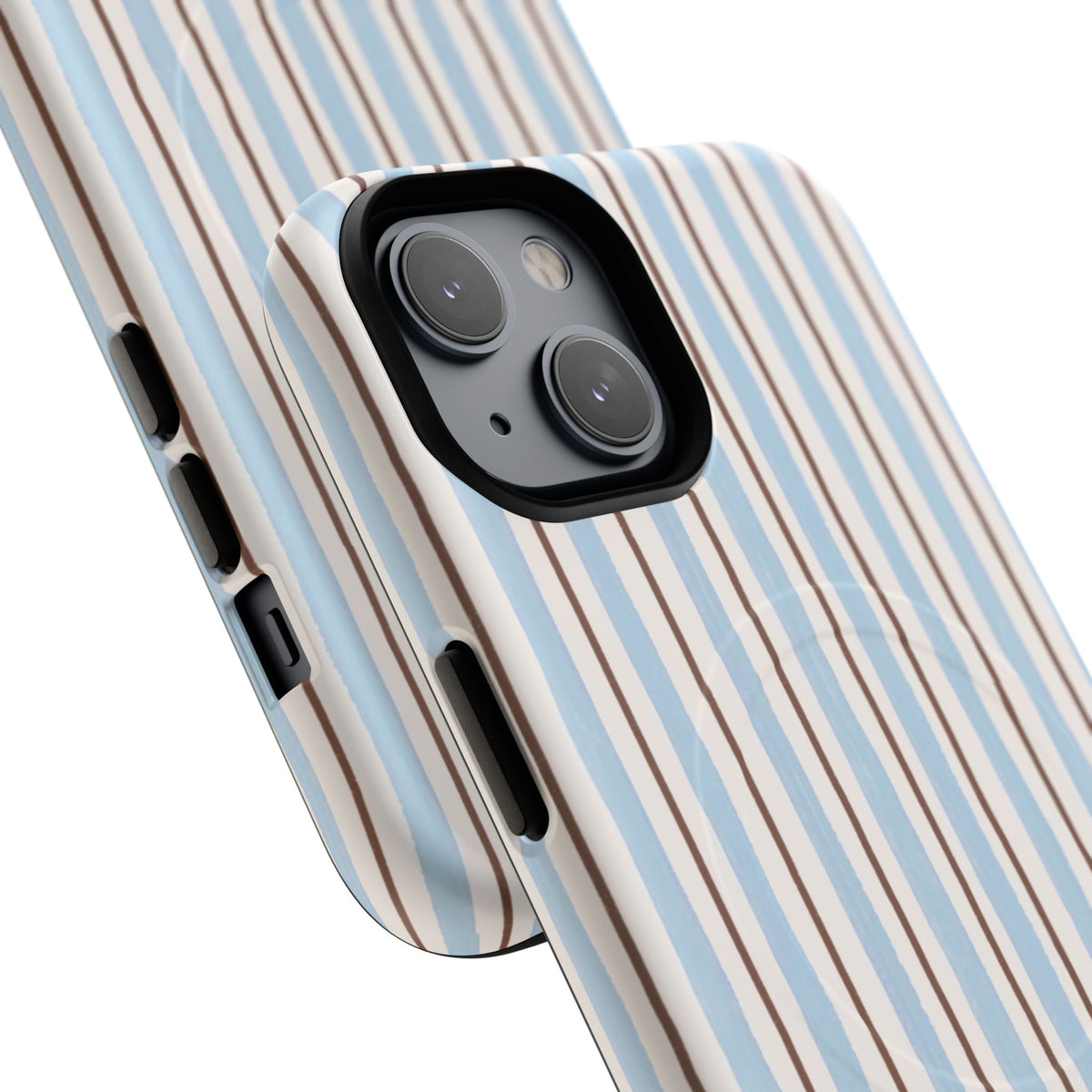 Striped Blue Tan Phone Case