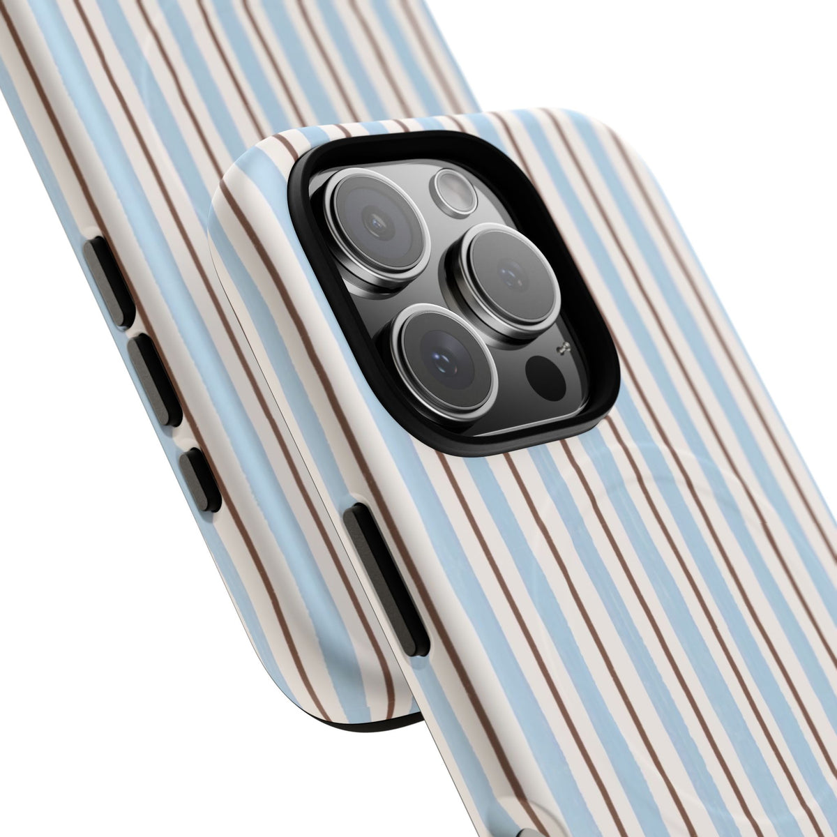 Striped Blue Tan Phone Case