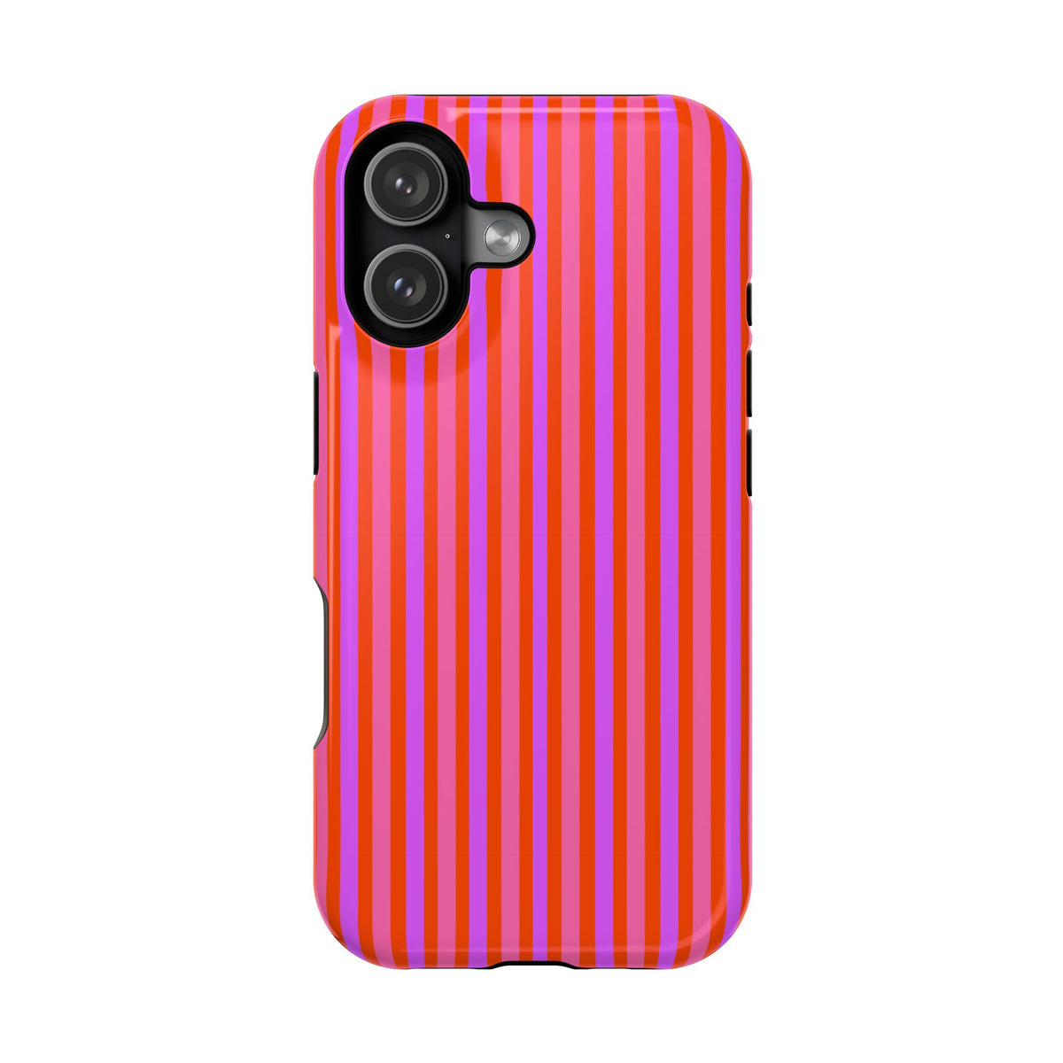 pink and red stripes MagSafe Phone Case