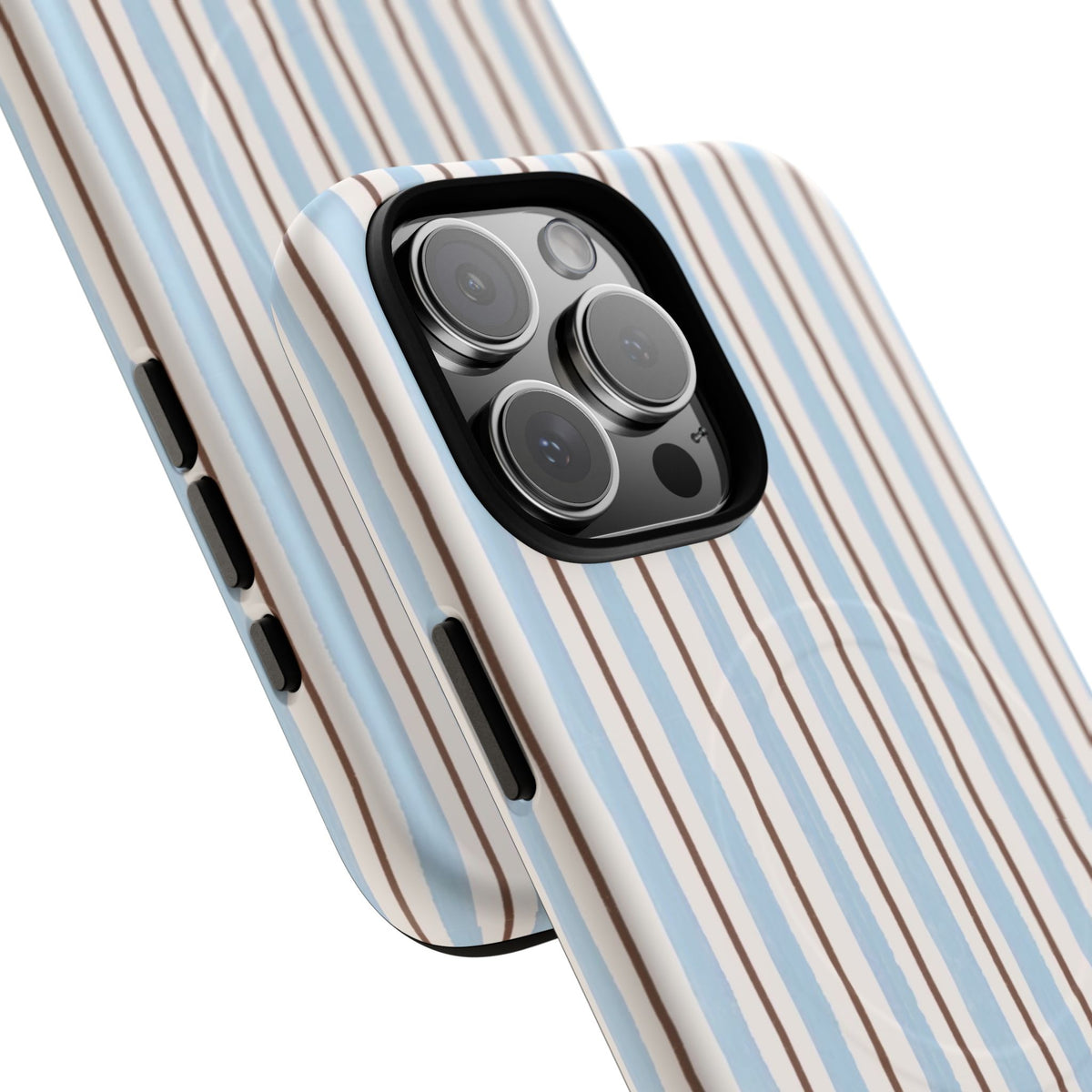 Striped Blue Tan Phone Case