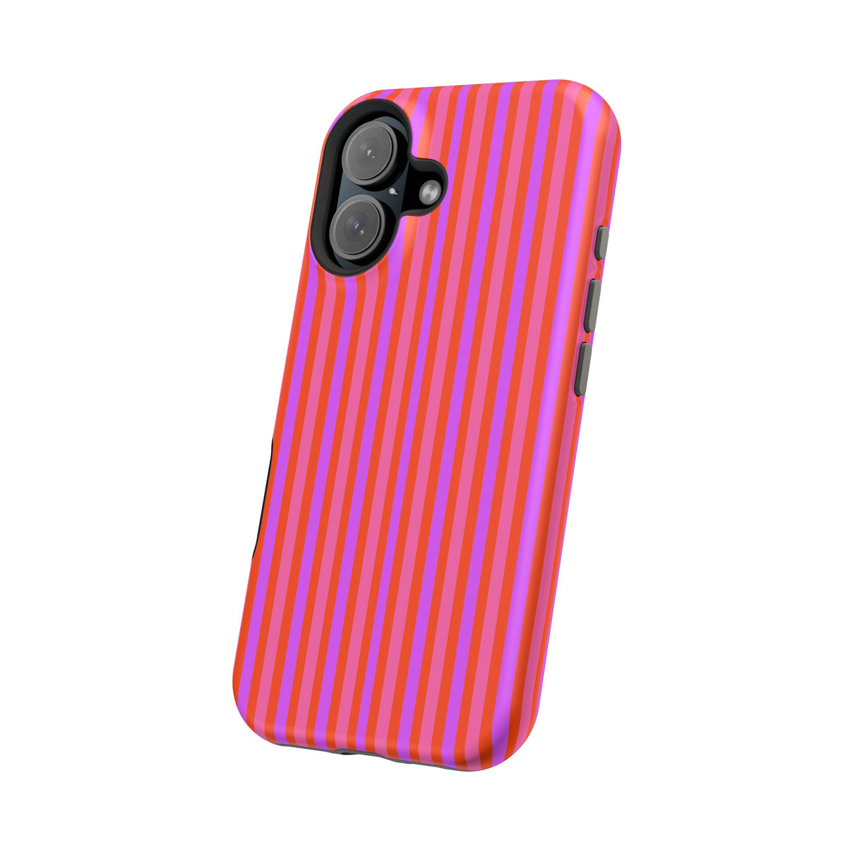 pink and red stripes MagSafe Phone Case