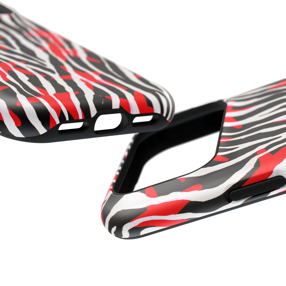Red & Black Zebra MagSafe Phone case