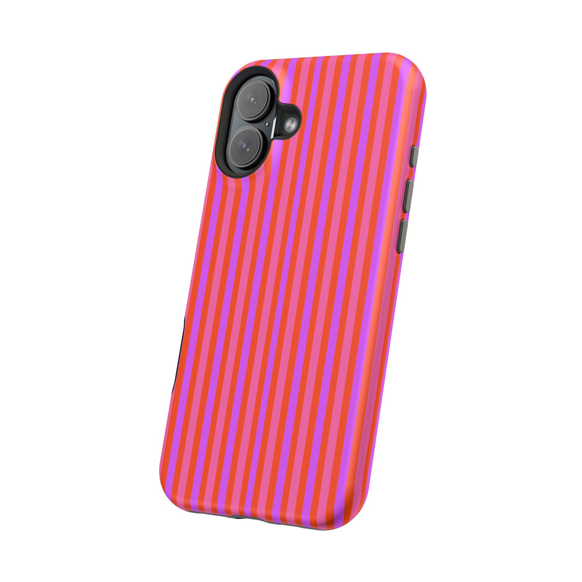 pink and red stripes MagSafe Phone Case