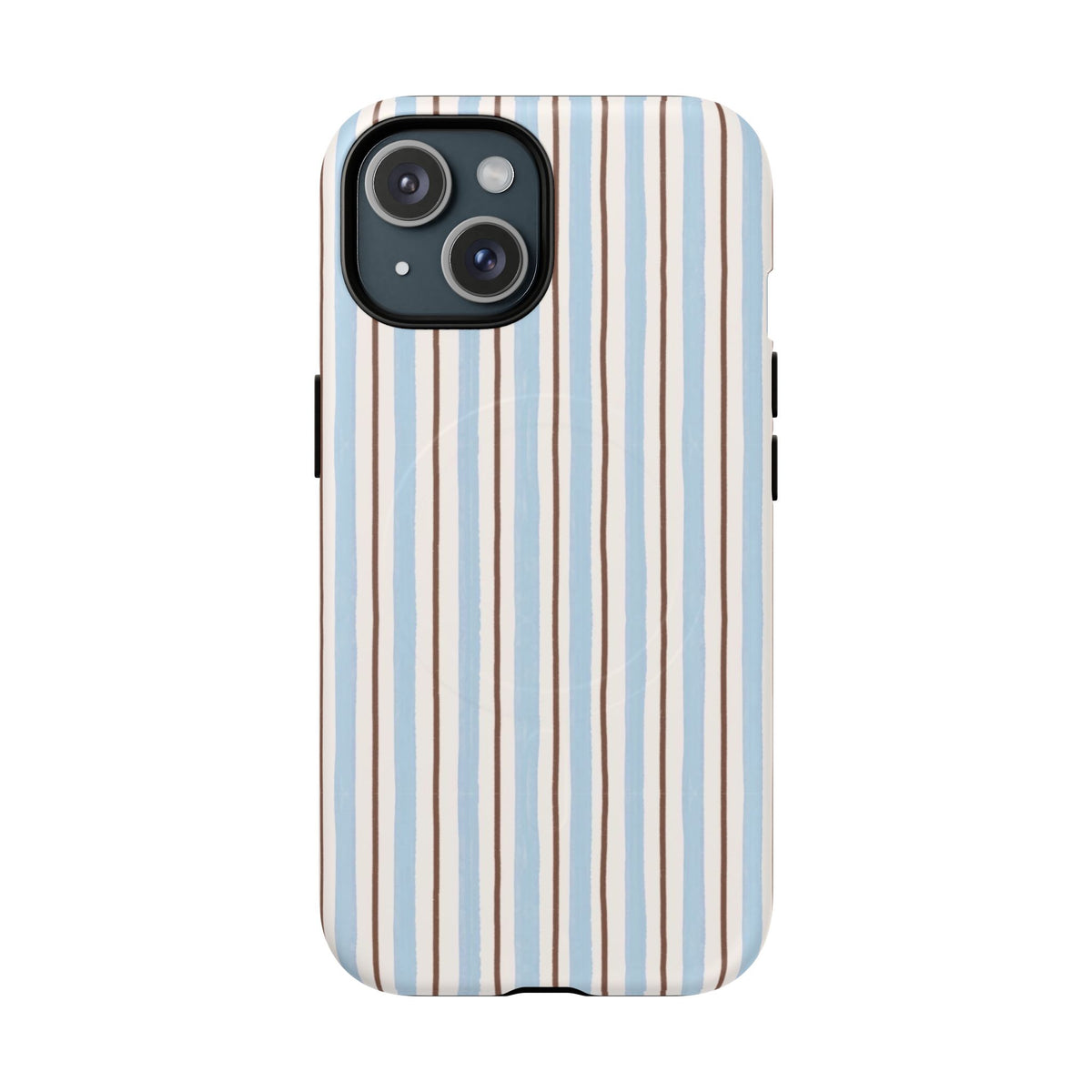 Striped Blue Tan Phone Case