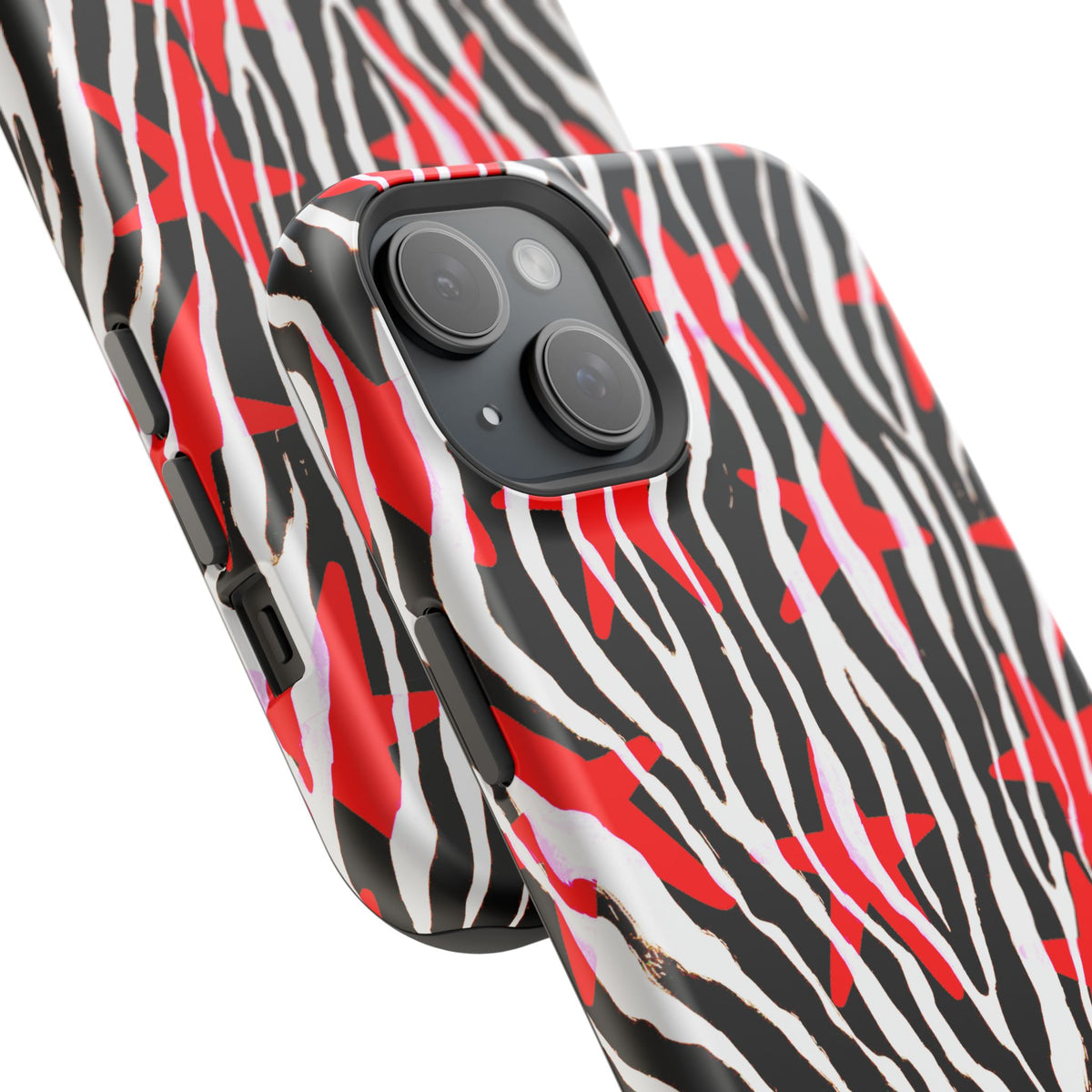 Red & Black Zebra MagSafe Phone case