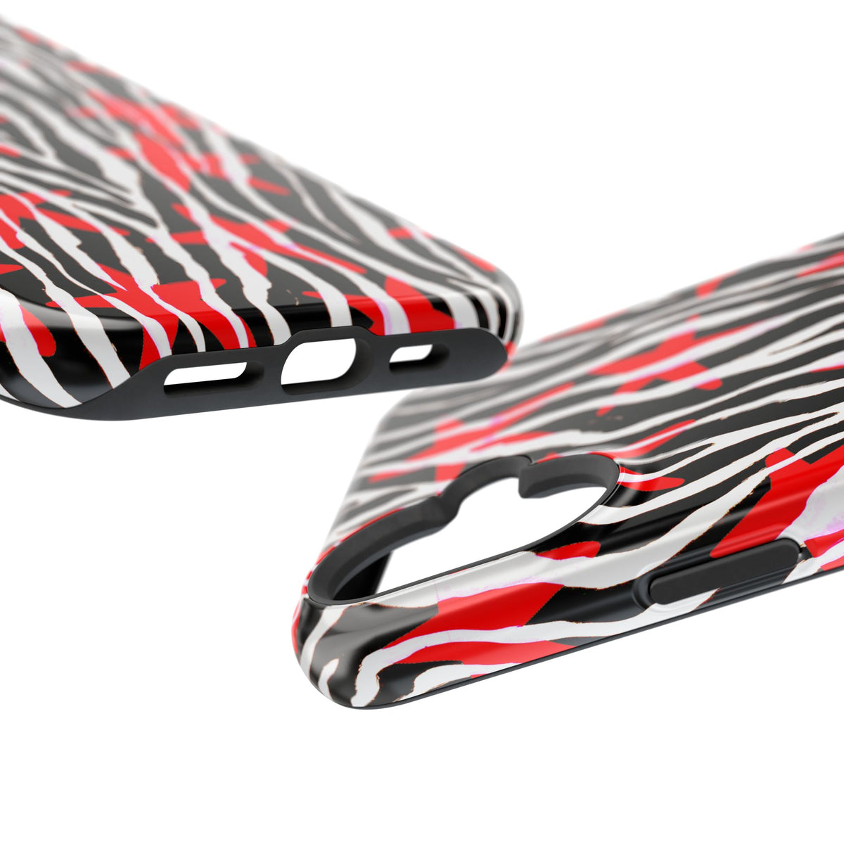 Red & Black Zebra MagSafe Phone case