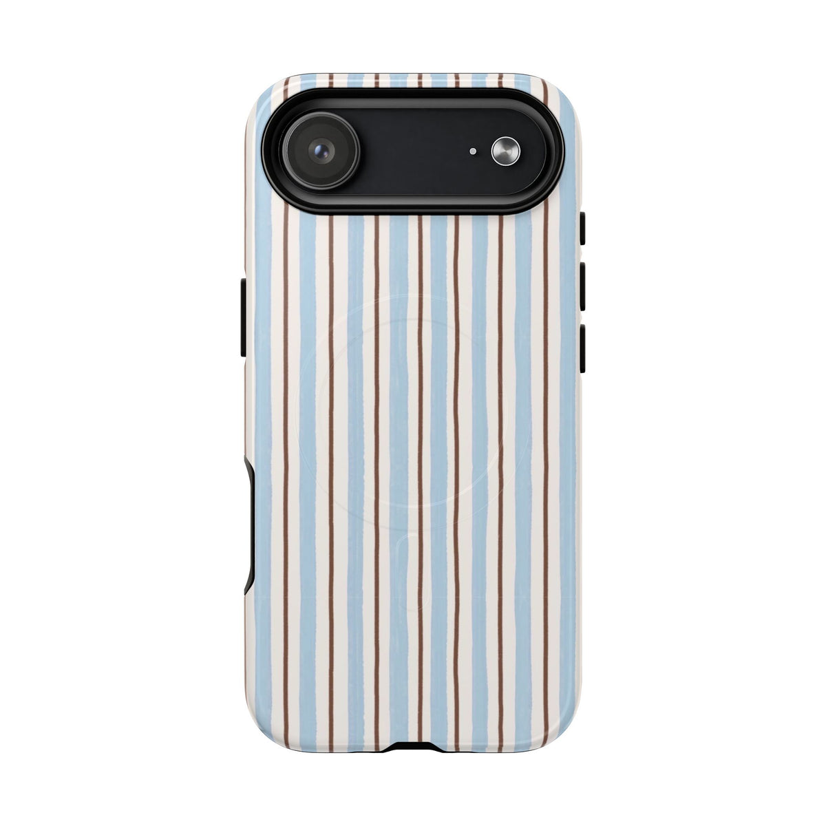 Striped Blue Tan Phone Case