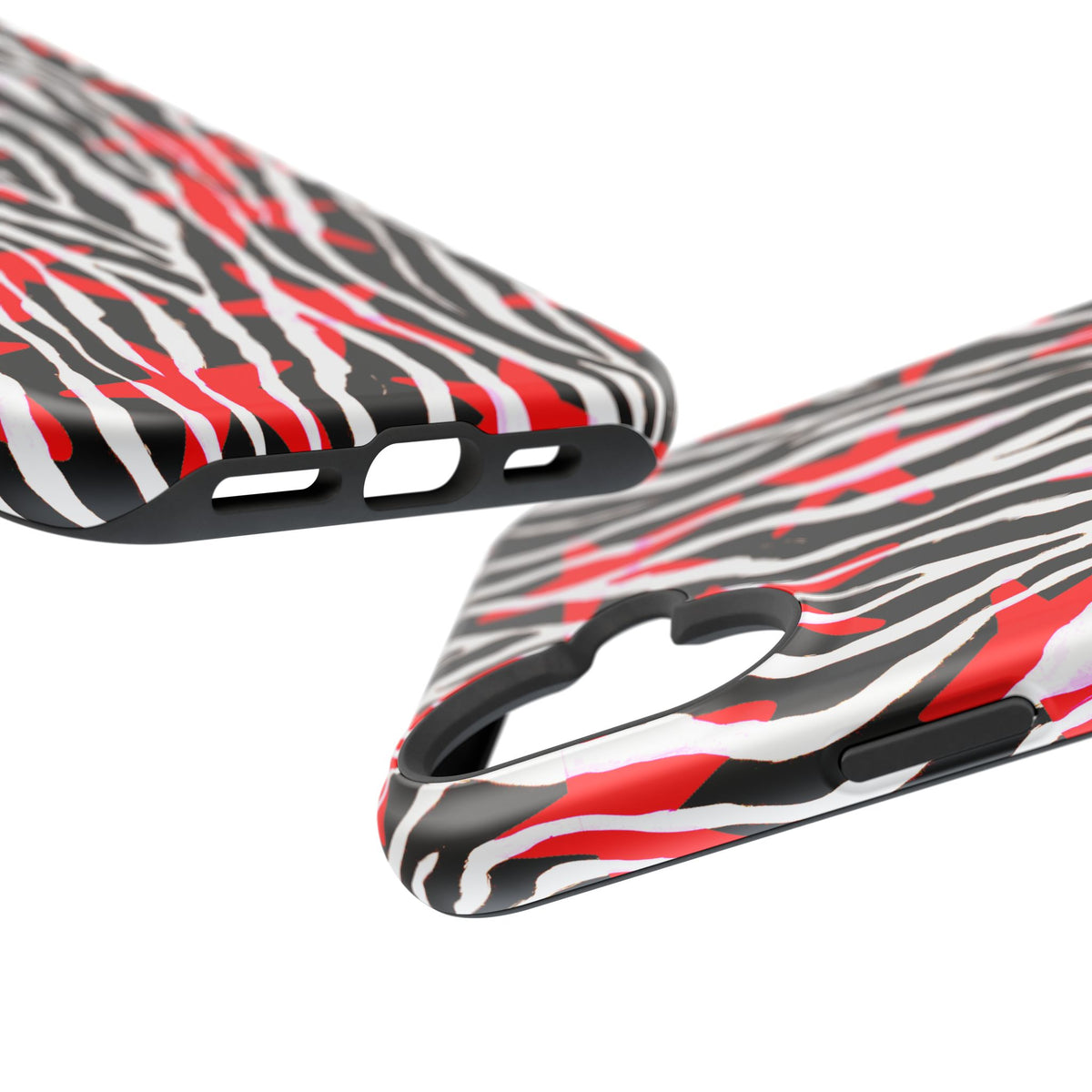 Red & Black Zebra MagSafe Phone case