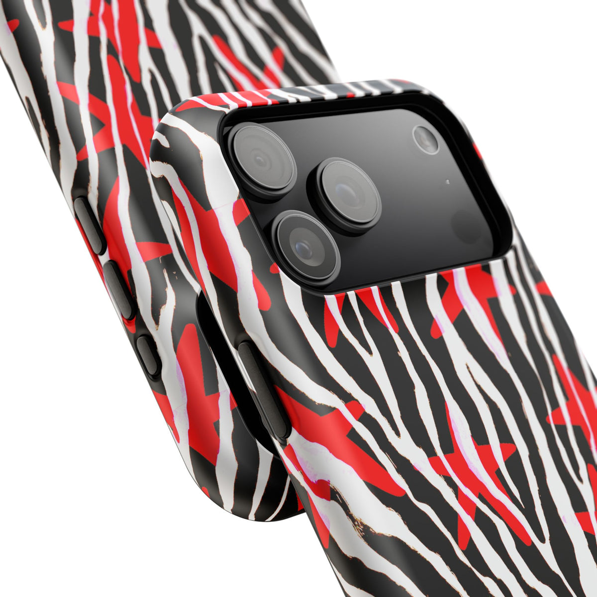 Red & Black Zebra MagSafe Phone case