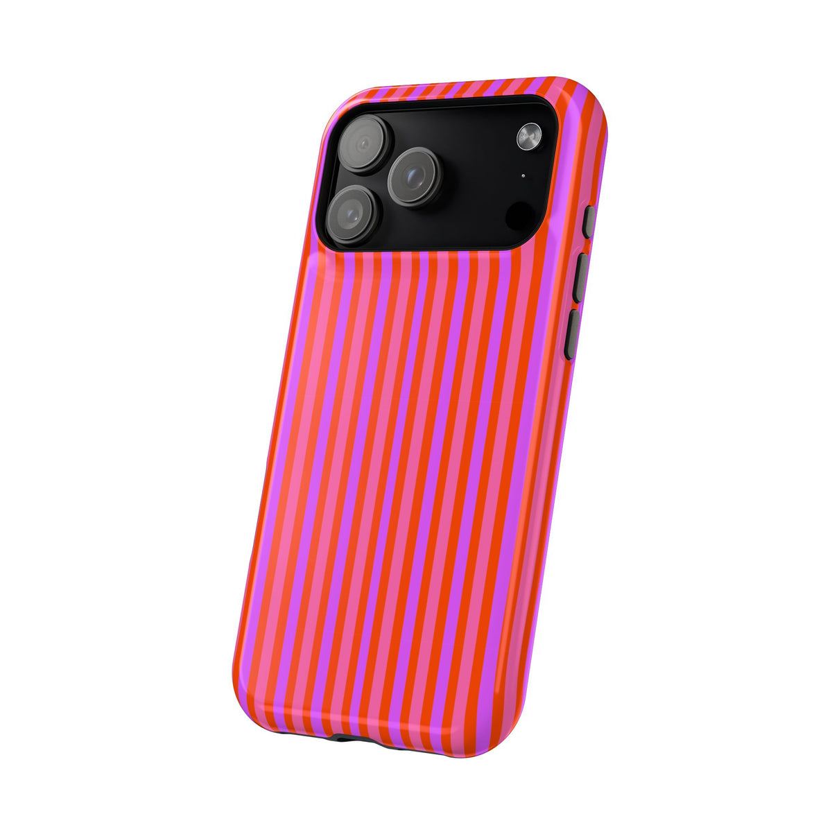 pink and red stripes MagSafe Phone Case