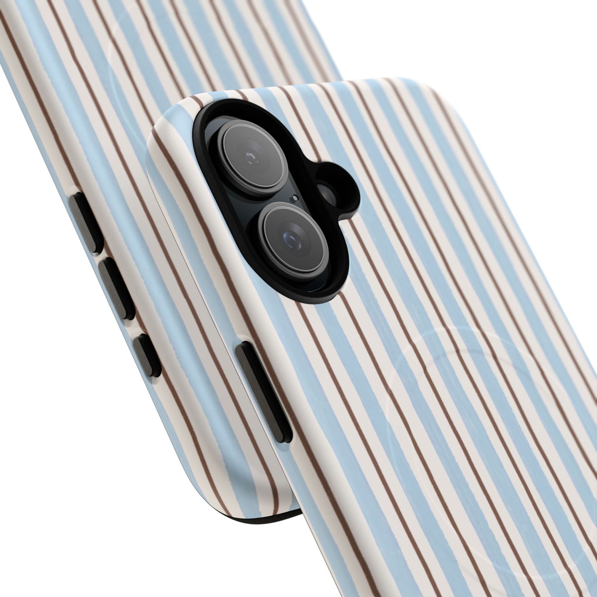 Striped Blue Tan Phone Case