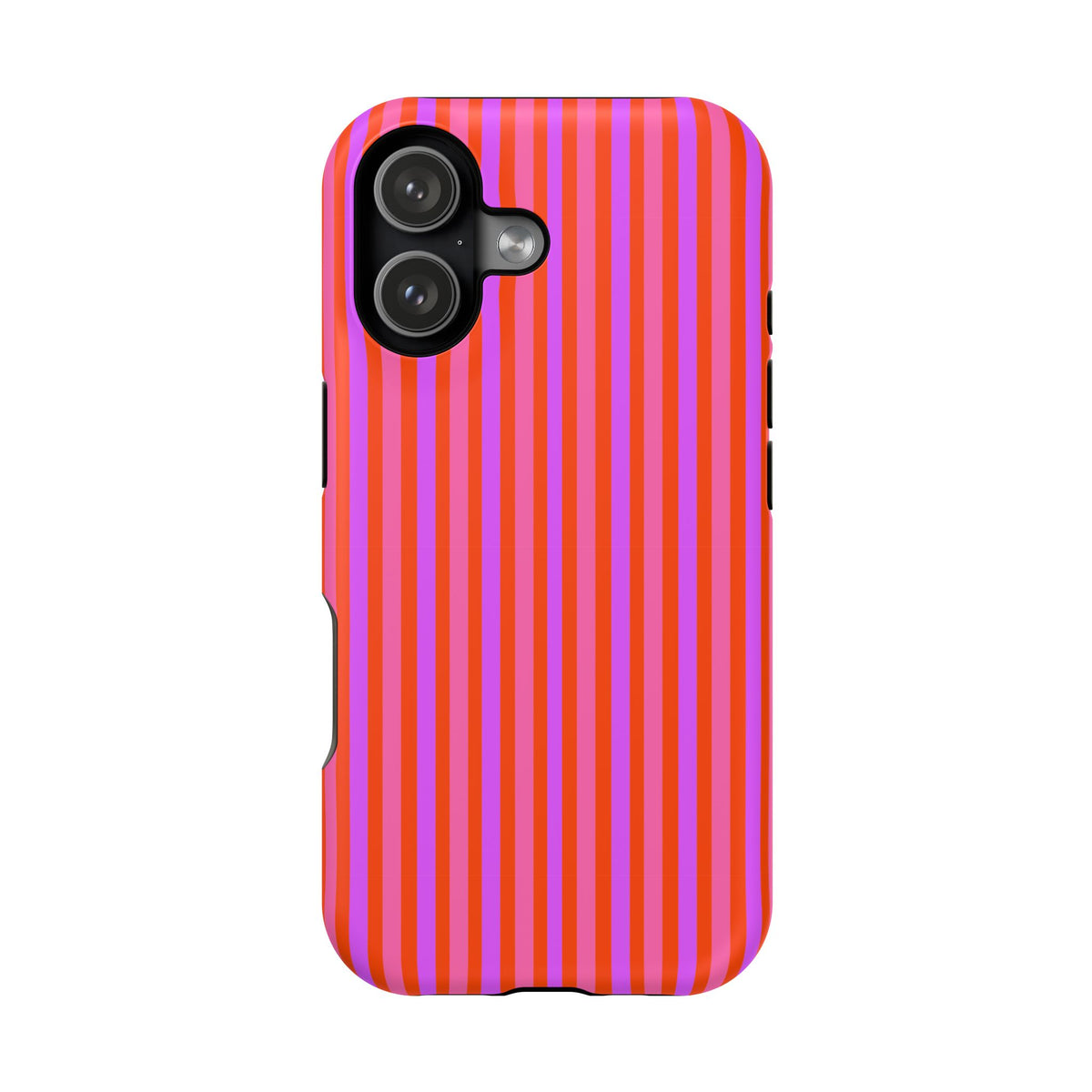 pink and red stripes MagSafe Phone Case