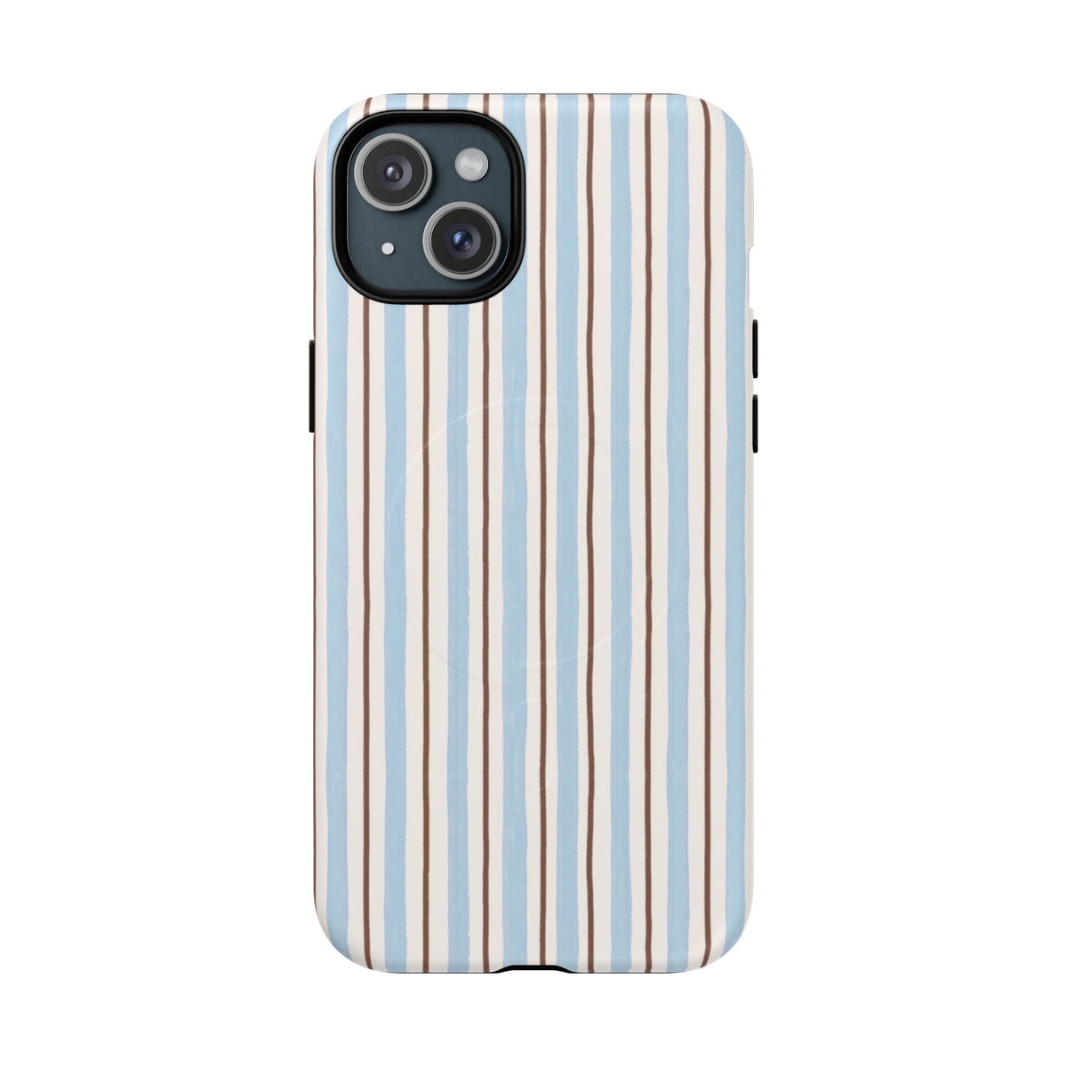 Striped Blue Tan Phone Case