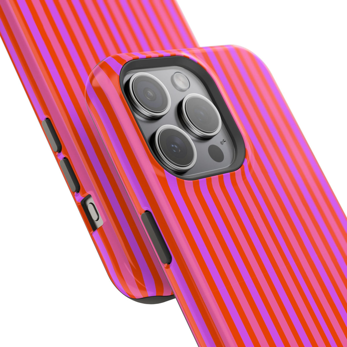 pink and red stripes MagSafe Phone Case