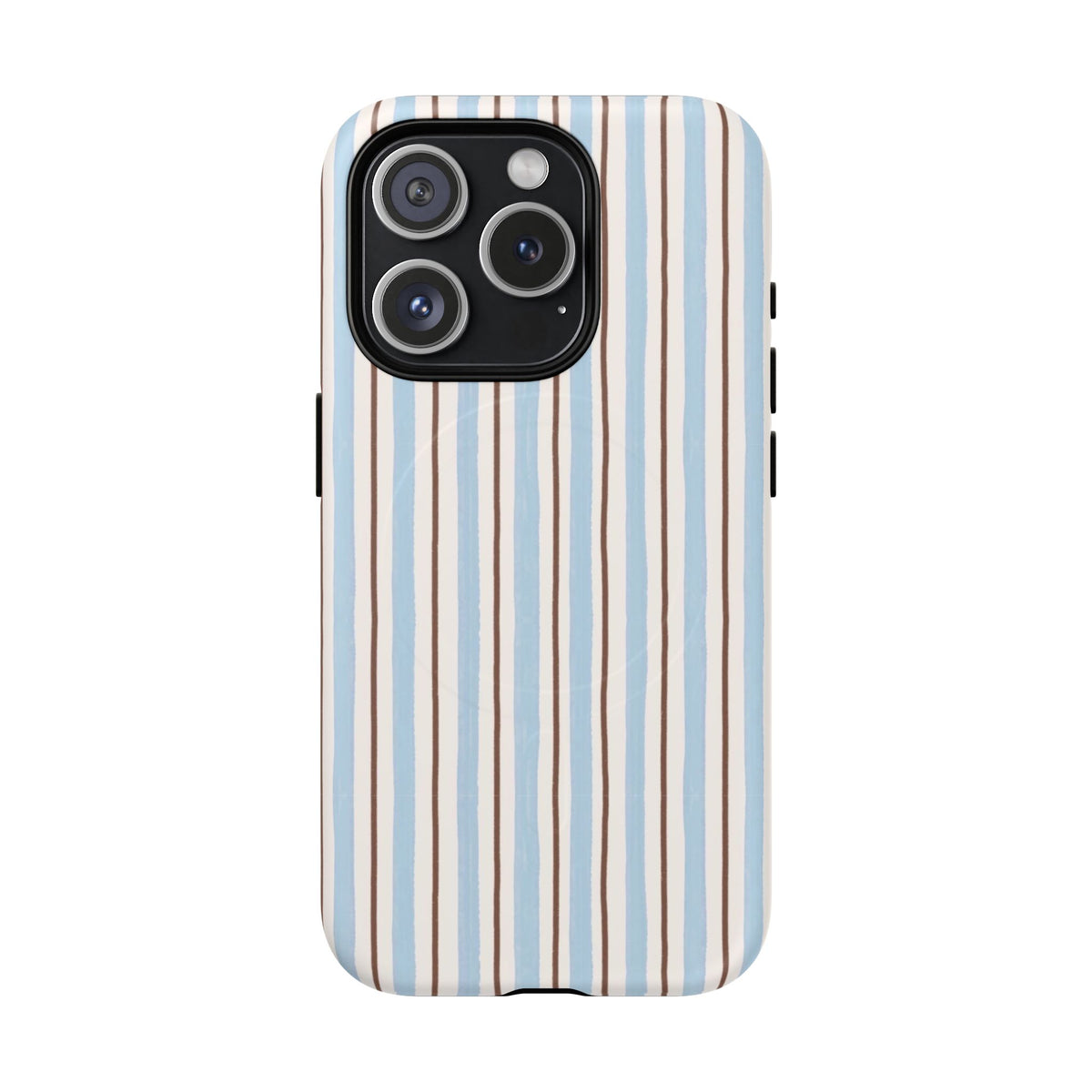 Striped Blue Tan Phone Case