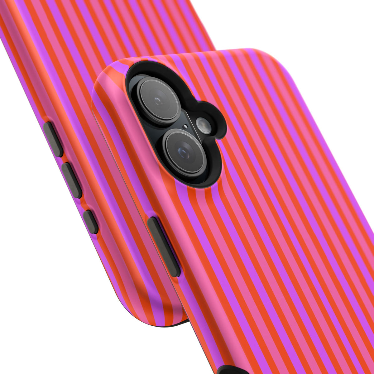 pink and red stripes MagSafe Phone Case