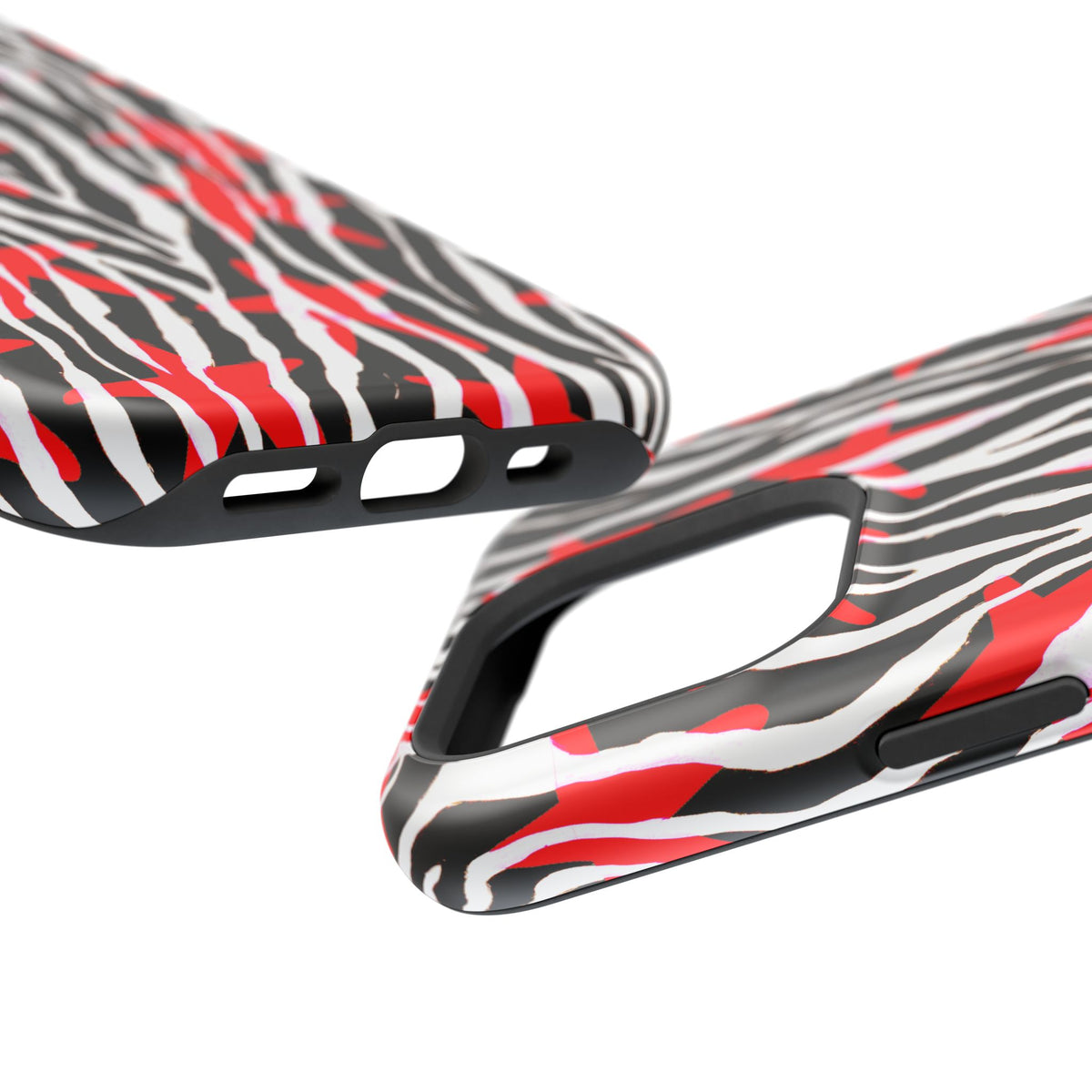 Red & Black Zebra MagSafe Phone case