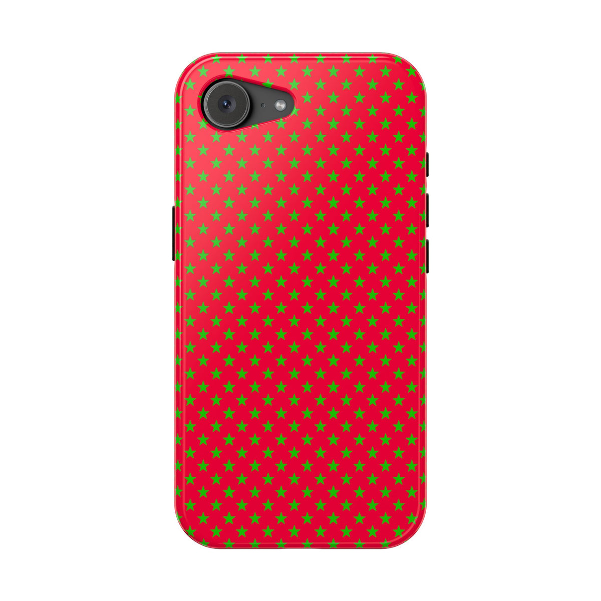 Festive Green Stars on Red MagSafe phone Case