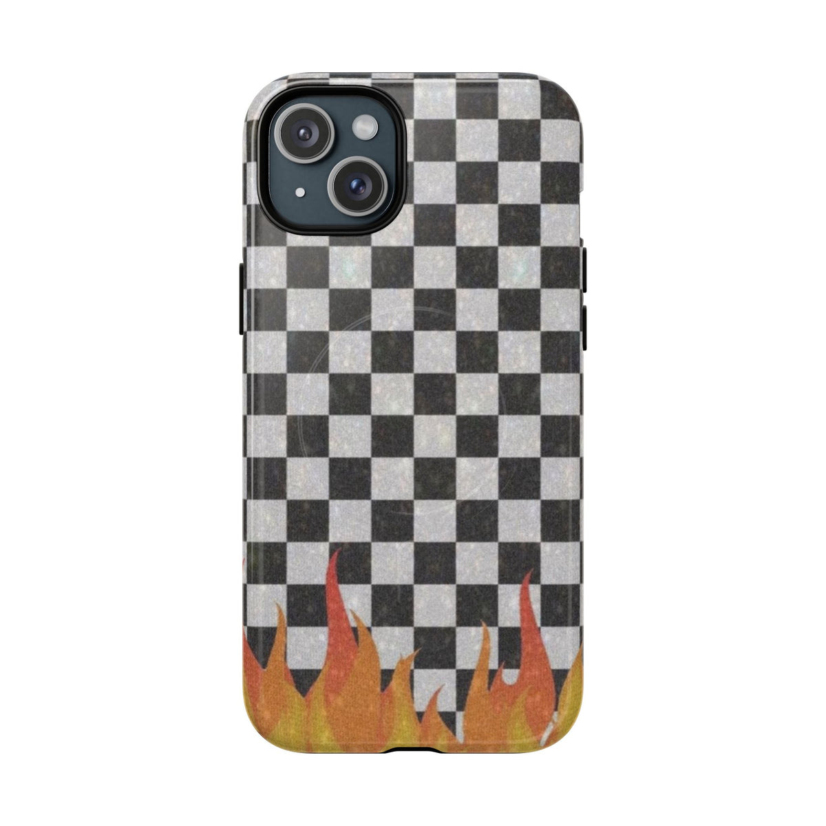Checkered Flame Phone Case