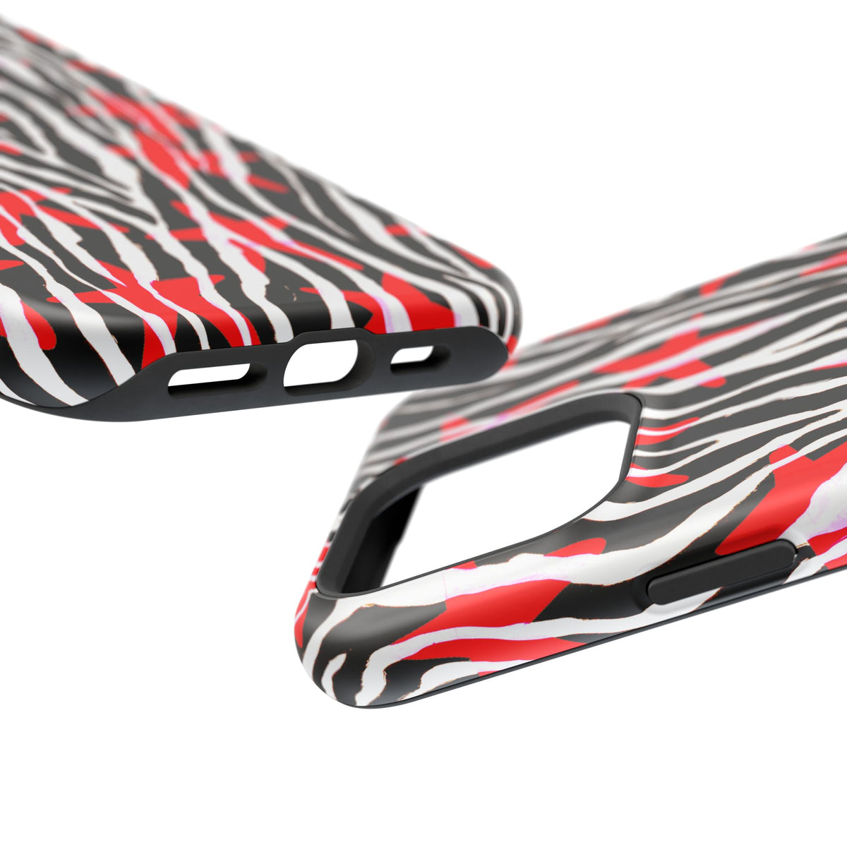 Red & Black Zebra MagSafe Phone case