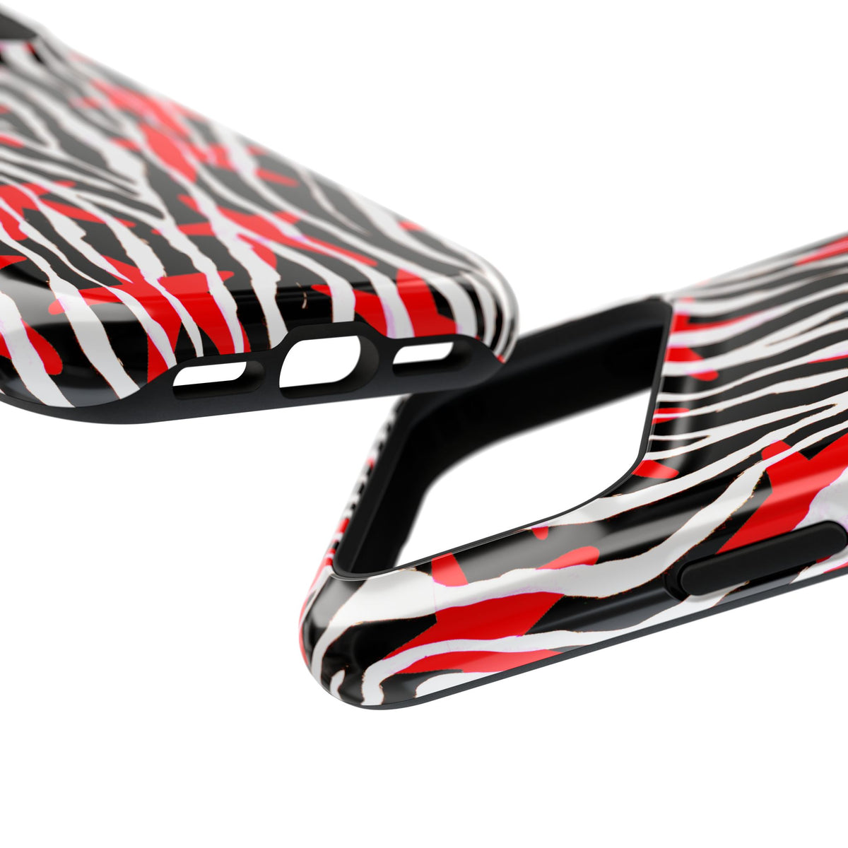 Red & Black Zebra MagSafe Phone case